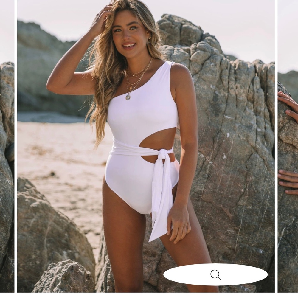 White bathing suit